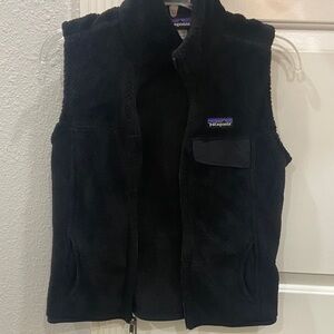 Patagonia Black High-Pile Fleece Vest